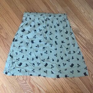 Homemade garden print skirt